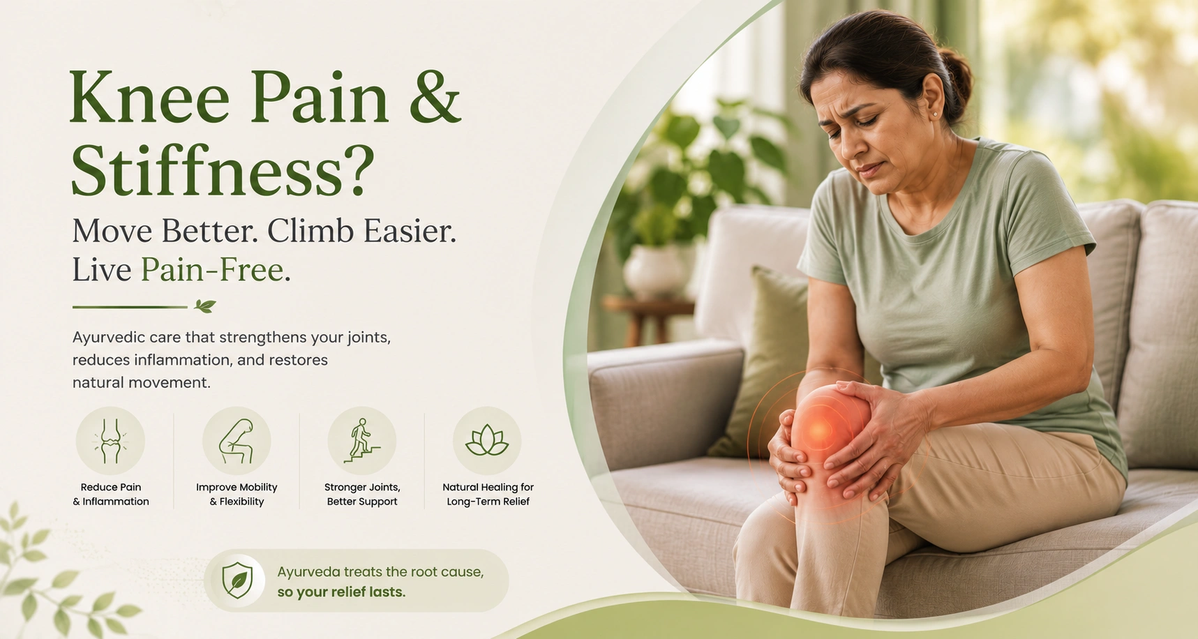 Ayurvedic knee pain and stiffness treatment at AyurSakhi