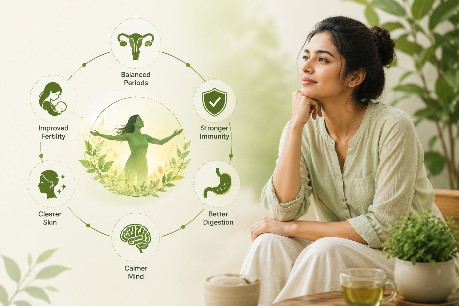 Ayurvedic women's health and hormonal balance approach at AyurSakhi