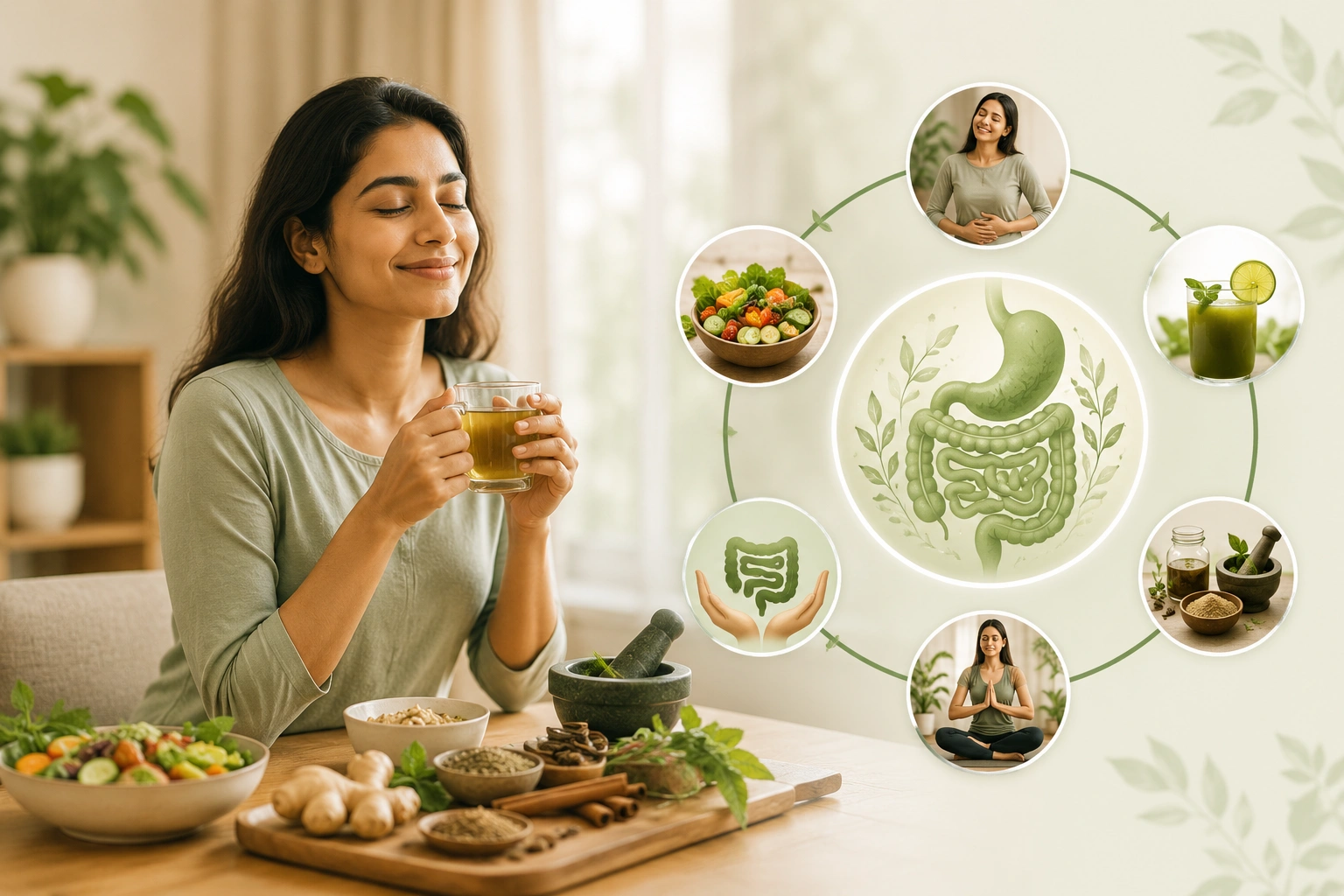 Ayurvedic digestive health and hormonal balance treatment at AyurSakhi
