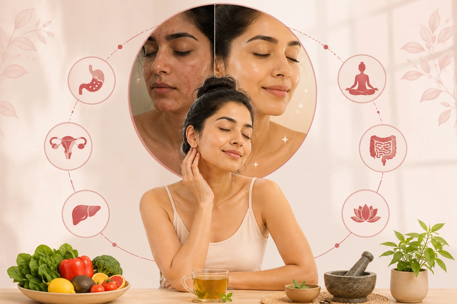 Ayurvedic skin healing approach at AyurSakhi